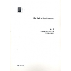 Nr.2 : Klavierstücke 1-4 - Karlheinz Stockhausen