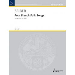 4 French Songs : for high voice - Matyas Seiber