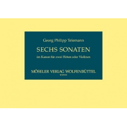 6 Sonaten im Kanon : für -Georg Philipp Telemann