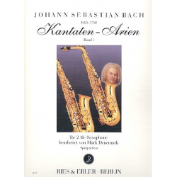 Kantaten-Arien Band 1 : für 2 Altsaxophone - Johann Sebastian Bach