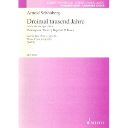 Dreimal Tausend Jahre op.50a : für - Arnold Schönberg