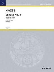 Sonate G-Dur Nr.1 : für Flöte und Gitarre - Johann Adolf Hasse / Arr. Siegfried Schwab