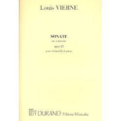 Sonate en si mineur op.27 : pour violoncelle - Louis Victor Jules Vierne