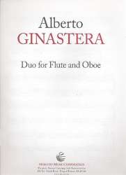 Duo : for flute and oboe -Alberto Ginastera