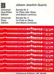 Sonate Nr.2 : für Flöte (Oboe) und Bc - Johann Joachim Quantz