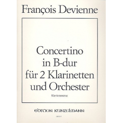 Concertino B-Dur für 2 Klarinetten - Francois Devienne