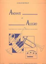 Andante et Allegro pour cornet en Sib ou saxhorn Sib ou trompette en Ut our Sib et piano - Guillaume Balay