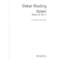 Gebet op.22,4 : - Oskar Rieding