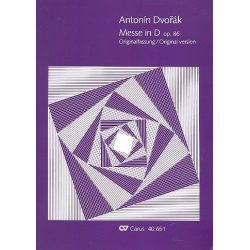 Messe D-Dur op.86 : für Soli, - Antonin Dvorak