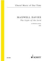 The Light of the Lord : for mixed chorus - Sir Peter Maxwell Davies