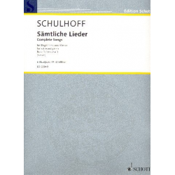 Sämtliche Lieder Band 3 : - Erwin Schulhoff