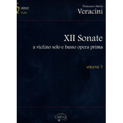 12 Sonate op.1 vol.1 a violino solo e basso - Francesco Maria Veracini
