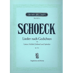 Lieder nach Gedichten von Lenau, - Othmar Schoeck