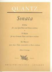 Sonate D-Dur : für 2 Flöten und Bc - Johann Joachim Quantz