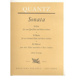 Sonate D-Dur : für 2 Flöten und Bc - Johann Joachim Quantz