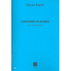 Canciones playeras : pour chant et piano - Oscar Esplá Triay