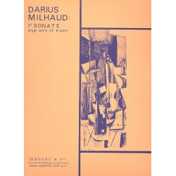 Sonate no.1 : pour alto et piano - Darius Milhaud