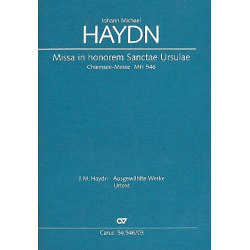 Missa in honorem Sanctae Ursulae MH546 : -Johann Michael Haydn