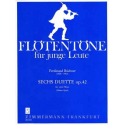 6 Duette op.42 : für 2 Flöten - Ferdinand Büchner