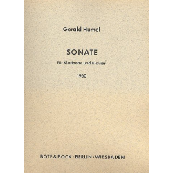 Sonate : für Klarinette und klavier - Gerald Humel