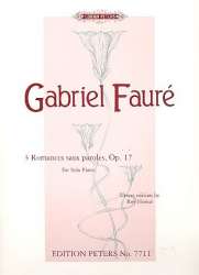 3 romances sans paroles op.17 : - Gabriel Fauré
