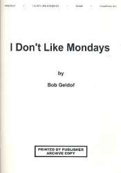 I don't like Mondays : for piano, - Bob Geldof