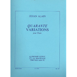 40 variations : pour piano - Jehan Alain