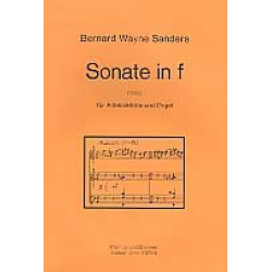 Sonate f-Moll : für Altblockflöte - Bernard Wayne Sanders