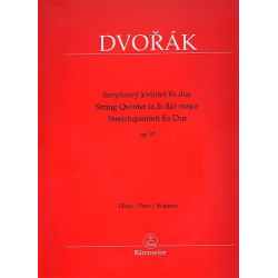 Quintett Es-Dur op.97 : für 2 Violinen, - Antonin Dvorak