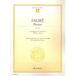 Pavane : für Violoncello und Klavier - Gabriel Fauré / Arr. Wolfgang Birtel