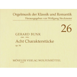 8 Charakterstücke op.54 - Gerard Bunk / Arr. Wolfgang Stockmeier