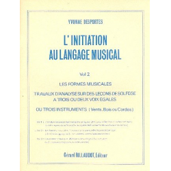 L'Initiation au langage musical vol.2 - Yvonne Desportes