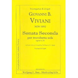 Sonata seconda per trombetta sola op.4,24 : - Giovanni Bonaventura Viviani