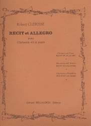 Recit et Allegro : pour clarinette et piano - Robert Clerisse