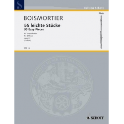 55 leichte Stücke für 2 Flöten - in 18 Tonarten -Joseph Bodin de Boismortier