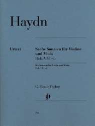6 Sonaten Hob.VI:1-6 : - Franz Joseph Haydn