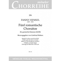 5 romantische Chorsätze : - Fanny Cecile Mendelssohn (Hensel)