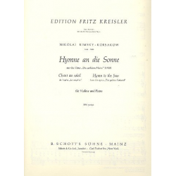 Hymne an die Sonne aus Der goldene - Nicolaj / Nicolai / Nikolay Rimskij-Korsakov / Arr. Fritz Kreisler