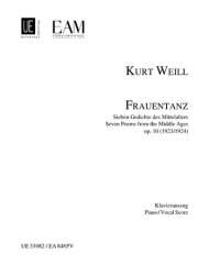Frauentanz op.10 für Sopran, Flöte, - Kurt Weill