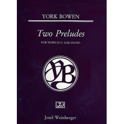 2 Preludes : for horn in F and piano - Edwin York Bowen