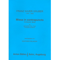 Missa in contrapuncto : für gem -Franz Xaver Gruber