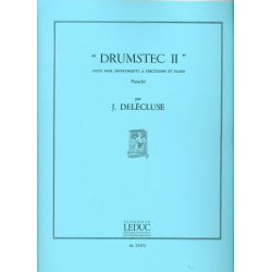 Drumstec 2 : pour instruments a percussion - Jacques Delecluse