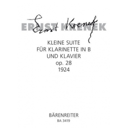 Kleine Suite op.28 : für - Ernst Krenek