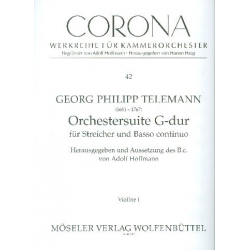 Orchestersuite G-Dur : für - Georg Philipp Telemann / Arr. Adolf Hoffmann
