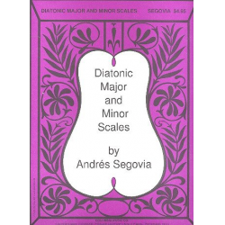 Diatonic major and minor Scales : - Andrés Segovia y Torres