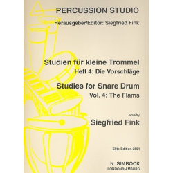Studien für kleine Trommel Band 4 : - Siegfried Fink
