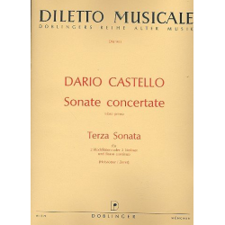 Terza Sonate : für 2 Blockflöten - Dario Castello