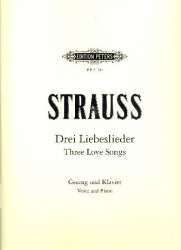 3 Liebeslieder : für Singstimme und Klavier - Richard Strauss