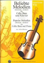 Beliebte Melodien Band 2 - Soloausgabe Cello / Bass und Klavier -Diverse / Arr.Alfred Pfortner