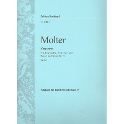 Konzert G-Dur Nr.3 für Klarinette - Johann Melchior Molter / Arr. Michael Obst